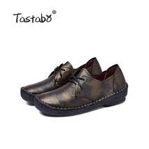 Tastabo Genuine Leather Handmade Women Shoes Multi-color selection Casual shoes  - £71.25 GBP