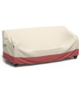 Heavy Duty Patio Sofa Cover Waterproof, 3-Seater Outdoor Sofa, Beige &amp; O... - £34.01 GBP