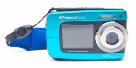 Polaroid IF045 14.1 MP Dual Screen Waterproof Digital Camera Blue Teal -Tested - £21.77 GBP