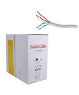 CAT6 NETWORK 1000FT UTP SOLID ETHERNET CABLE BULK WIRE 23 AWG BLUE W/ FR... - $83.99