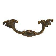 Brass Leafy French Provincial Furniture Dresser Drawer Pull 2 1/2&quot; Center - £5.93 GBP