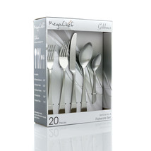 MegaChef Gibbous 20 Piece Flatware Utensil Set, Stainless Steel Silverwa... - $1,317.87 MXN