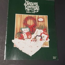 Seasons Greetings from Barbara &amp; Cheryl Christmas Cross Stitch Patterns Vintage - £3.65 GBP