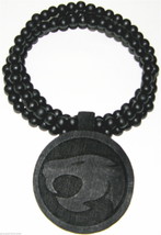 Thunder Cat Necklace New Good Wood Style Pendant And 36&quot; Natural Wood Bead Chain - £12.45 GBP