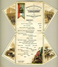 1879 Palmer House 13th Annual Banquet Menu Society of the Army of Tennessee - £2,767.00 GBP