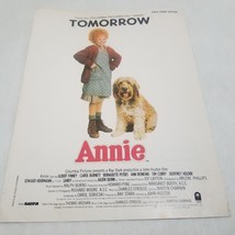 Tomorrow from Annie by Martin Charnin and Charles Strouse 1982 Easy Piano - £4.76 GBP