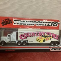 Matchbox Super Star Transporters Country Time Racing Semi Truck &amp; Traile... - £10.72 GBP