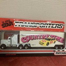 Matchbox Super Star Transporters Country Time Racing Semi Truck &amp; Traile... - £10.41 GBP