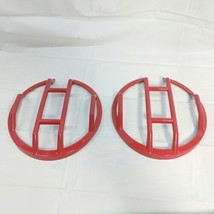 2x Fits 2021-2024 Ford Bronco Headlight Grille Cover Set Red Self Adhesi... - £24.72 GBP