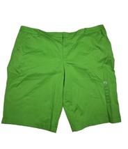 NWT JCP Penney Women Plus Size 24W (Measure 46x11) Green Bermuda Shorts - £9.16 GBP