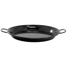 Oster Castillo 15 Inch Enameled Steel Paella Pan in Speckled Black - $50.20