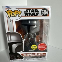 Mandalorian with Darksaber Glow Dark #604 Funko POP Star Wars GameStop Exclusive - £15.23 GBP