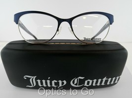 Juicy Couture JU 216 (PYW) NAVY  51-16 140 W/CASE Eyeglass Frames - $47.50