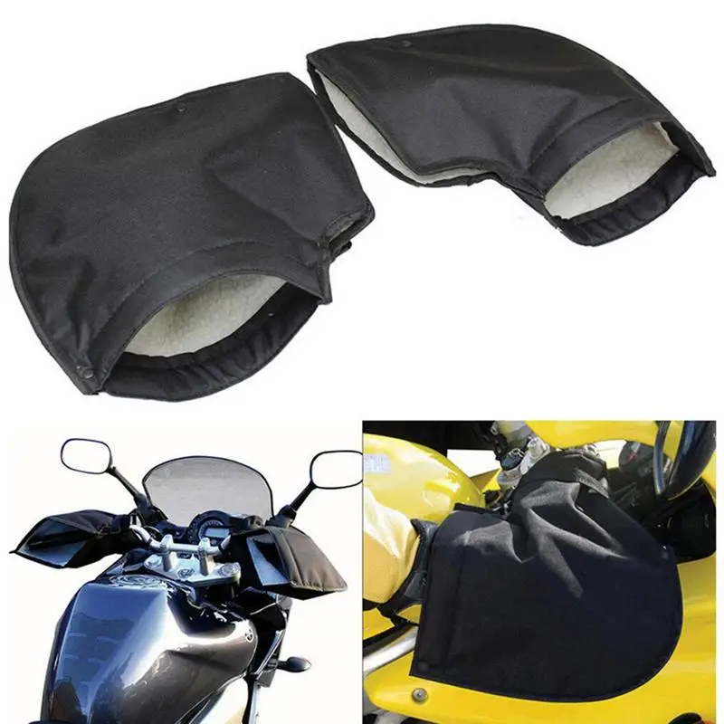 Motorcycle Handlebar Gloves Muffs Winter Warm Hand Cover Mitt Hand Protection - £17.35 GBP