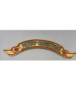 Vtg Homco Inc &quot;Merry Christmas&quot; Wall Plaque Sign Decor Hanging - $226.34 MXN