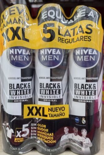 3X REXONA MEN DESODORANTE BLACK & WHITE DEODORANT - 3 GRANDES  250ml -ENVIO GRTS - $33.85