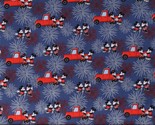 Cotton Mickey and Minnie Mouse Fireworks USA Fabric Print by the Yard D3... - $9.95