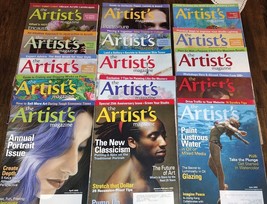 15pc Lot Artist&#39;s Magazine Mixed Months &amp; Years 2009 &amp; 2010 - $39.99