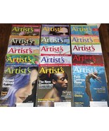 15pc Lot Artist&#39;s Magazine Mixed Months &amp; Years 2009 &amp; 2010 - $760.08 MXN