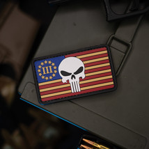 Punisher US Flag PVC Morale Patch - £6.23 GBP