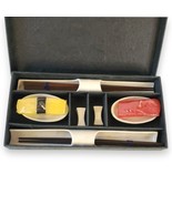 VTG 2004 Sushi Candle Gift Set Y2K Novelty Decor Chopsticks Ceramic Dish... - $22.99