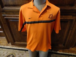 Nike Dri Fit Authentic Team OSU Cowboys Oklahoma State Polyester Polo Shirt Sz S - £15.81 GBP