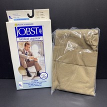 JOBST for Men Knee High 15-20 mmHg Compression Socks, Closed Toe, Large, Khaki - £14.87 GBP