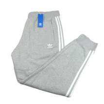 Adidas Originals 3 Stripes Fleece Jogger Pants Men&#39;s Size 2XL Grey NEW I... - $44.95