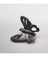 Vintage Pewter Silver Tone Butterfly Pendant Insect Charm  - $284.99 MXN