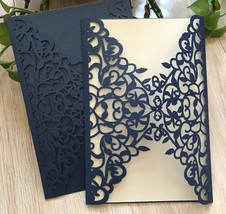 custom Invitations cover Laser Cut invitation card Laser Cut wedding invite card - £43.96 GBP