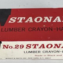 Vintage White Staonal Hard Lumber General Marking Crayons No. 29 Binney ... - $13.29