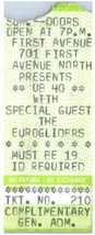 Vintage UB40 The Eurogliders Ticket Stub Marzo 3 1985 Primo Viale Minnea... - $49.49