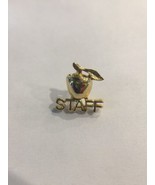 Golden Apple Staff Member Faculty Teacher Educator Apple A Day Lapel Pin - $261.66 MXN