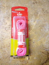 Kiwi® Style Laces 45&quot; Flat Neon Pink Sneaker Laces- New In Package - £5.80 GBP