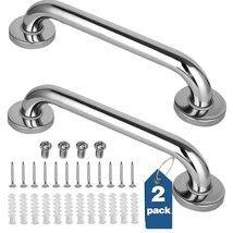 2 Pack 12 Inch Stainless Steel Grab Bars - Safe Bathroom Handles for Sen... - $29.65