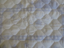 New Bucilla A STAR IS BORN Stamped Cross Stitch CRIB COVER - 33&quot; x 41&quot; - £7.81 GBP