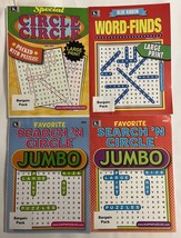 Lot of 4 Special Circle Circle Blue Ribbon Word-Finds LARGE PRINT 2021/2022 - £15.69 GBP