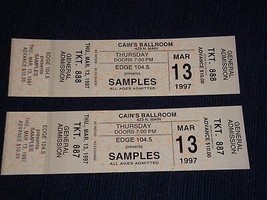 THE SAMPLES UNUSED 1997 CONCERT TICKETS CAIN&#39;S BALLROOM Sean Kelly Andy ... - £5.89 GBP