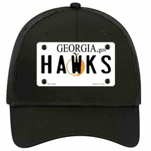 Hawks Georgia State Novelty Black Mesh License Plate Hat - £23.14 GBP