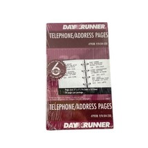 Day Runner Telephone Address Pages No. 79318 014-230 5 x 3 in. Pack of 6 - £15.11 GBP