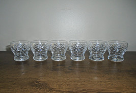 Webb Corbett Georgian Vintage Crystal Cordial Glasses Set of Six 1940s E... - $69.30
