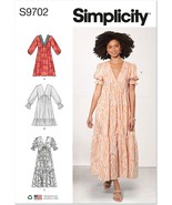 Simplicity Misses VNeck Empire Dress Sewing Pattern Kit, Code S9702, Siz... - $29.76