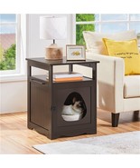 Indoor Cat Litter Box Hidden Cat Furniture Washroom Pet House Nightstand... - £94.18 GBP
