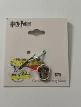 Harry Potter Sterling Silver Gryffindor Crest Charm New on Card - $23.26