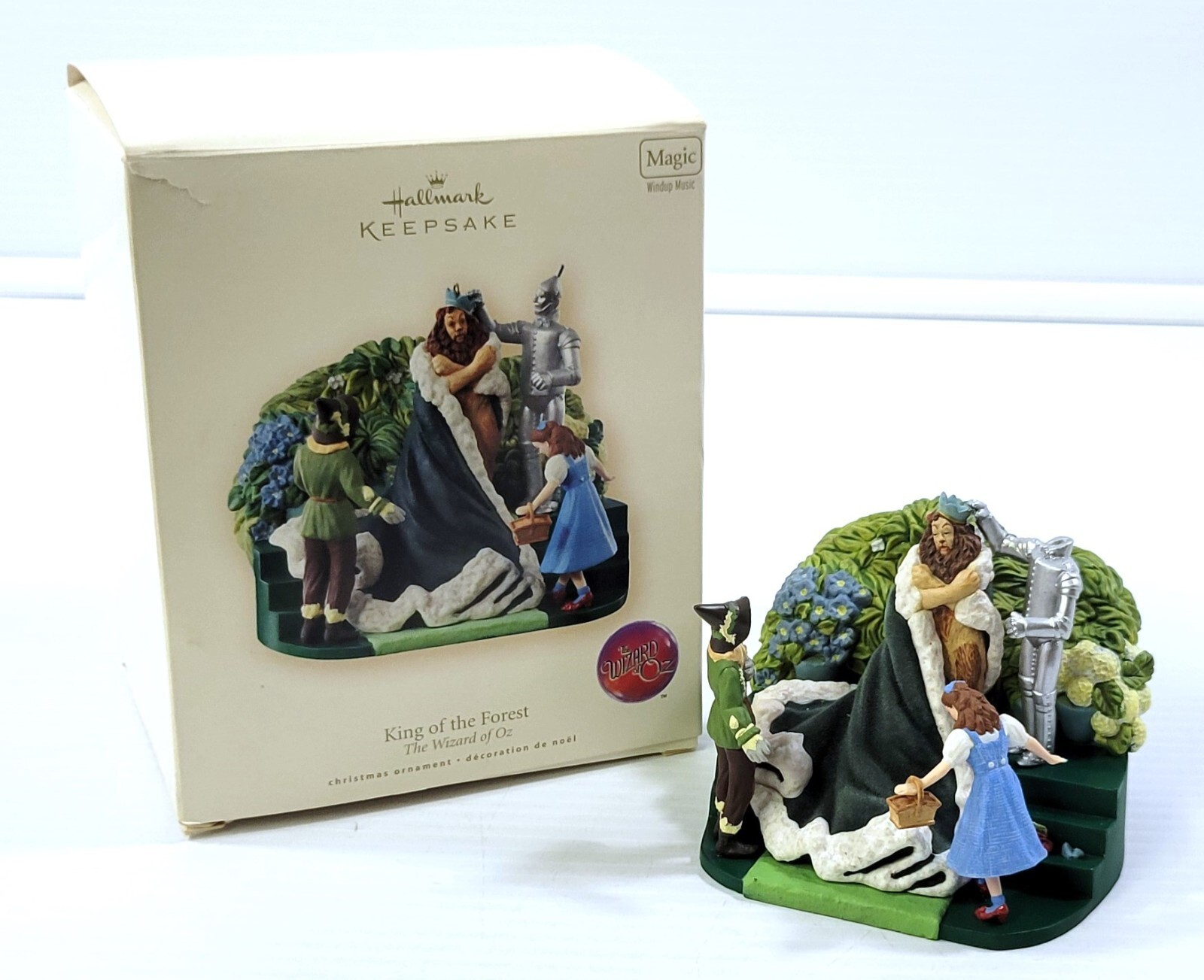 *B4) DAMAGED 2007 Hallmark Keepsake Wizard of Oz Magic Windup Musical Or... - $7.91