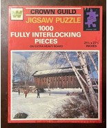 Vintage Whitman Crown Guild 1000 Pc Jigsaw Puzzle “Skating” Series 735 C... - $18.82 CAD