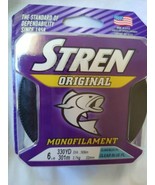 Stren Original 6lb 330yd Monofilament .009 Dia MADE IN THE USA Clear Blue - £6.33 GBP