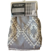 Better Homes and Gardens Shower Curtain Gray White Design 72 x 72 - £15.18 GBP