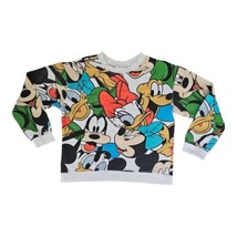 Vintage Disney Mickey &amp; Friends Crew All Over Print Colirful Sweatshirt Small - £46.27 GBP