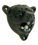 Iron Grizzly Bear Wall Mount Bottle Opener Pub Bar Tool Man Cave Essential - $111.95 MXN